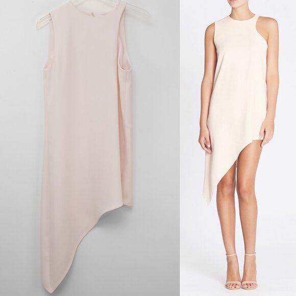 IRO Dresses & Skirts - IRO Away Dress Asymmetrical Hem Sleeveless Powder Blush Pink Size 38